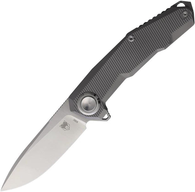 Cobratec Knives Barracuda Button Lock CTBRCM390DNSBL by Cobratec Knives