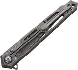 Cobratec Ghost Framelock Damascus Knife With Titanium Skeletonized Handle For Reliable EDC Enthusiasts by Cobratec Knives
