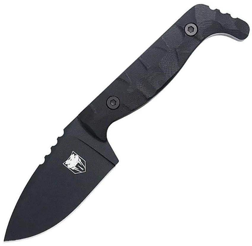 Cobratec Knives Small Kingpin Fixed Blade Blk CTKPSBLK by Cobratec Knives