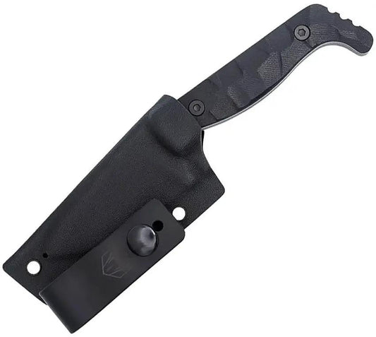 Cobratec Kingpin Rugged Fixed Blade Knife For EDC Enthusiasts With D2 Black Drop Point Blade And G10 Handle by Cobratec Knives