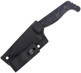 Cobratec Kingpin Rugged Fixed Blade Knife For EDC Enthusiasts With D2 Black Drop Point Blade And G10 Handle by Cobratec Knives