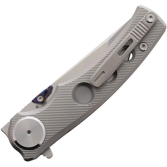 Cobratec Maverick Button Lock Knife Premium M390 Blade Fluted Titanium Handle EDC for Enthusiasts by Cobratec Knives