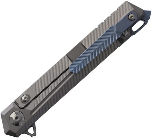 Cobratec Knives Olympian Framelock M390 Titanium EDC Knife With Glass Breaker Extended Tang by Cobratec Knives