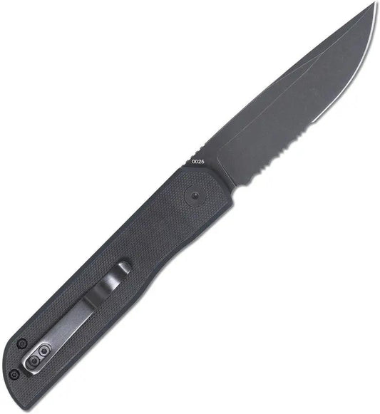 Cobratec Knives Prowler Button Lock DP Black Stonewash D2 Tool Steel Drop Point EDC Knife For Everyday Carry Enthusiasts by Cobratec Knives
