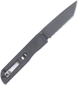 Premium Cobratec Prowler Button Lock Tanto Knife With D2 Tool Steel Blade Black G10 Handle Tactical EDC by Cobratec Knives
