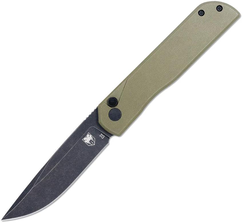 Cobratec Knives Prowler Button Lock DP OD CTPLRODGBLDNS by Cobratec Knives
