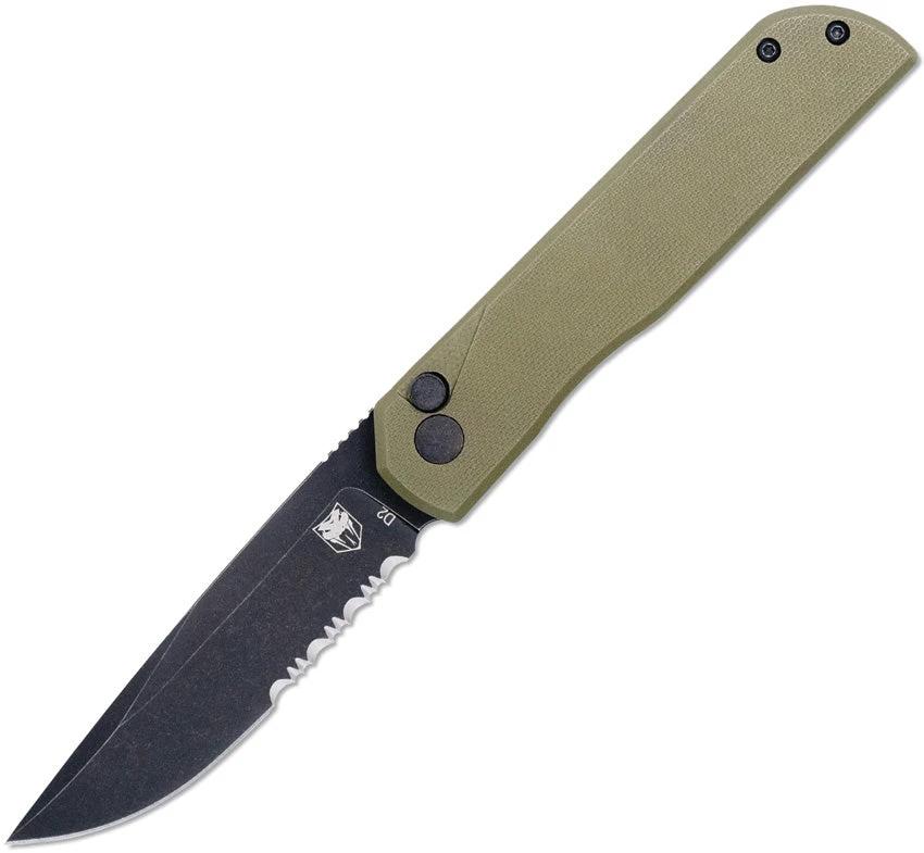 Cobratec Knives Prowler Button Lock DP OD PS CTPLRODGBLDS by Cobratec Knives