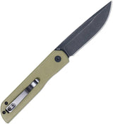 Premium Cobratec Prowler Button Lock EDC Knife With 3.25 Inch D2 Drop Point Blade And OD Green G10 Handle by Cobratec Knives