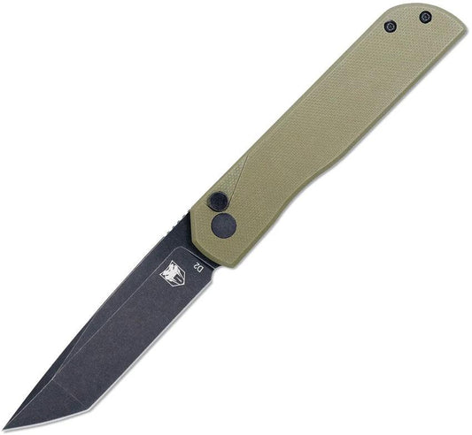 Cobratec Knives Prowler Button Lock Tant OD CTPLRODGBLTNS by Cobratec Knives