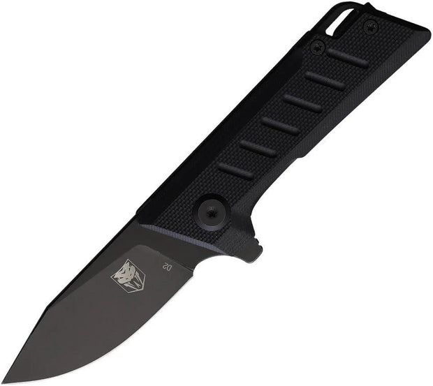 Cobratec Knives Small Riptide Linerlock Black SCTRTDD2BLK by Cobratec Knives