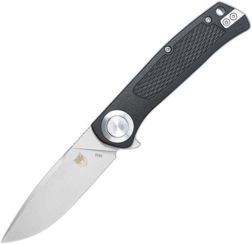 Cobratec Knives EDC Scout Button Lock Blk CTSCTGRVBLKBL by Cobratec Knives