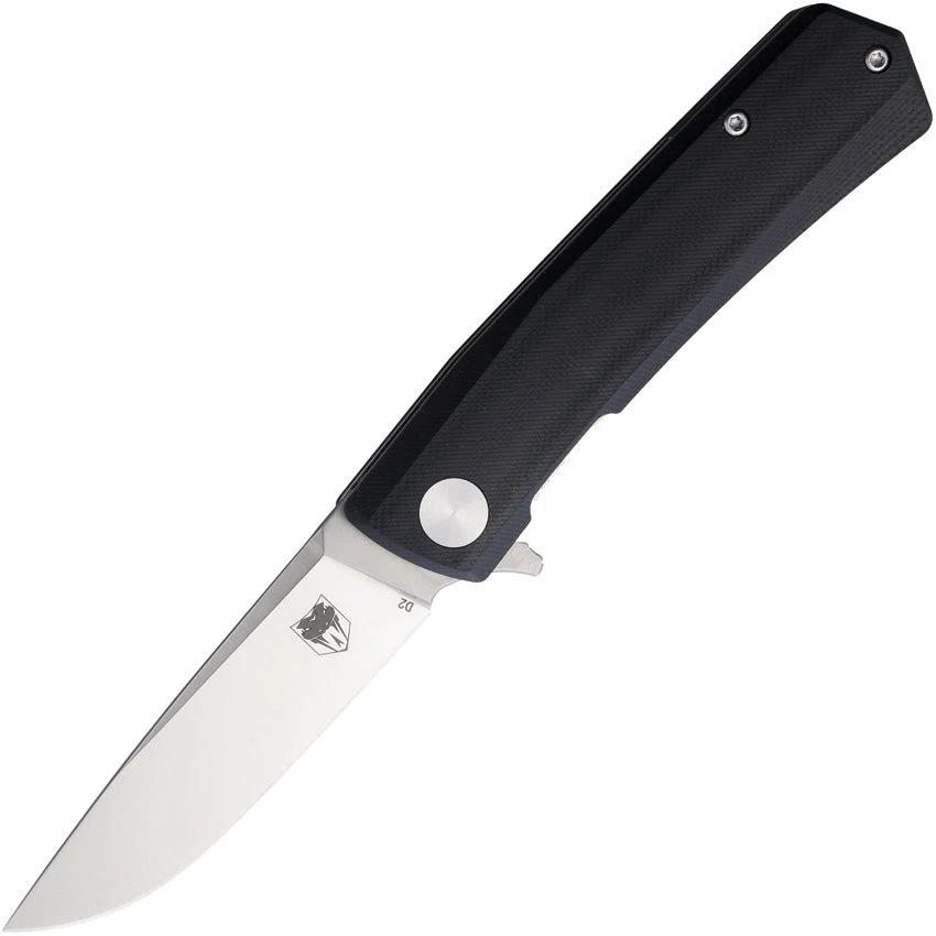 Cobratec Knives Serpent Linerlock Black CTSRPBLK by Cobratec Knives