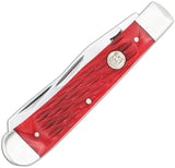 Cobratec Knives Trapper Red Bone EDC Knife With VG10 Clip And Spey Blades Collectors Edition by Cobratec Knives