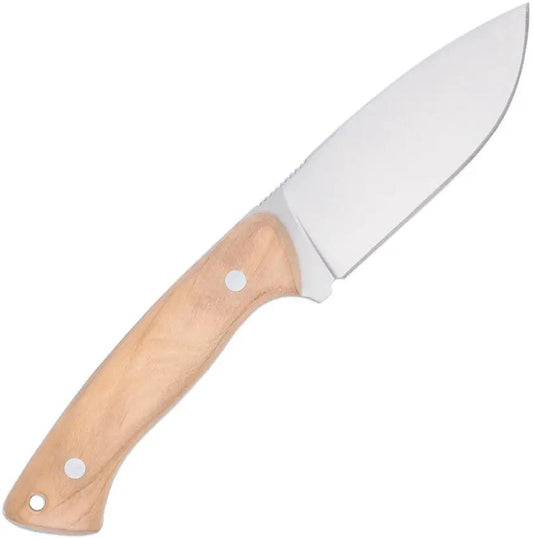 Cobratec Knives Twin Mountain Rugged Fixed Blade Knife Olive Wood Handle Full Tang Satin 4 Inch Blade Outdoorsmen by Cobratec Knives