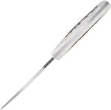 Cobratec Twin Mountain Fixed Blade Knife 4.5in Satin Drop Point Blade Stag Handle Full Tang Rugged Outdoorsmen by Cobratec Knives