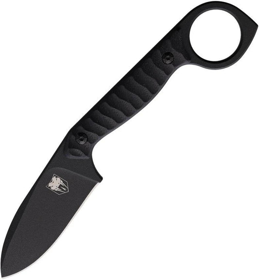 Cobratec Knives Wolfteeth Fixed Blade CTWLTBLK by Cobratec Knives