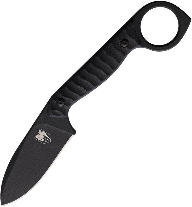 Cobratec Knives Wolfteeth Fixed Blade CTWLTBLK by Cobratec Knives