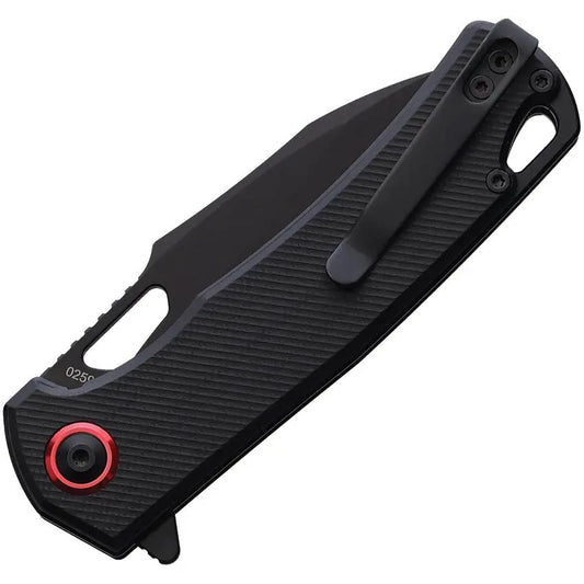 Cobratec Wolverine Linerlock Knife Black G10 Handle D2 Tool Steel 4.25 Inch Closed EDC Tactical by Cobratec Knives
