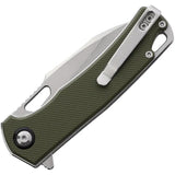 Cobratec Wolverine Linerlock Knife OD Green G10 Handle Durable 4.25in Closed 3.13in D2 Satin Blade for EDC Enthusiasts by Cobratec Knives