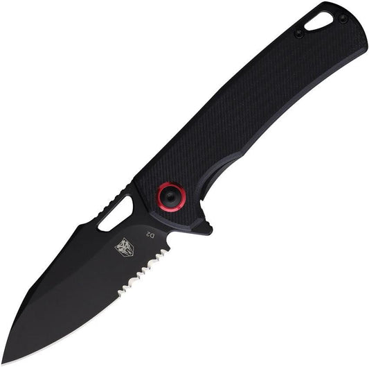 Cobratec Knives Wolverine Linerlock Black CTWOLVERINEBLKDS by Cobratec Knives