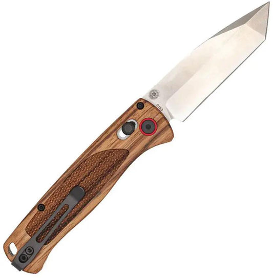 Cobratec Bar Lock Knife Zebra Wood Tanto D2 Blade EDC for Outdoor Enthusiasts Gear by Cobratec Knives