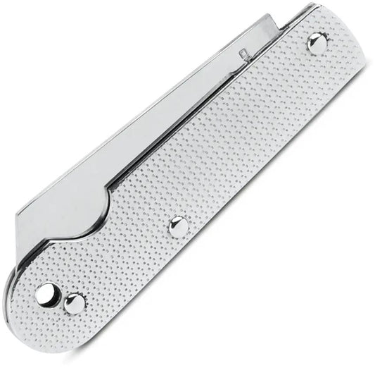 CIMO Slip Joint Knife 3.5 Inch Closed 2.5 Inch Mirror Stainless Blade Textured Handle Lanyard Hole EDC Pocket by CIMO