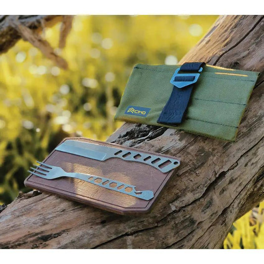 CIMO Camp Knife Fixed Blade IC2802 For Outdoor Enthusiasts, 7in Overall, 3in Stonewash Blade, Lanyard Hole by CIMO