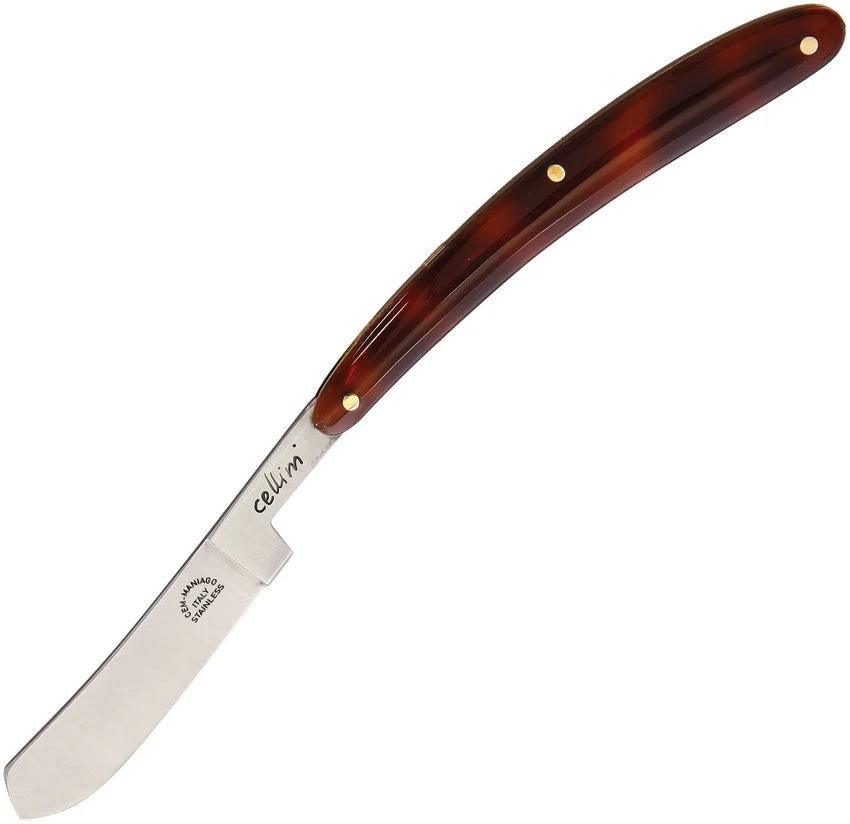 CEM Cutlery Small Folding Razor Tortoise 451/T by CEM Cutlery