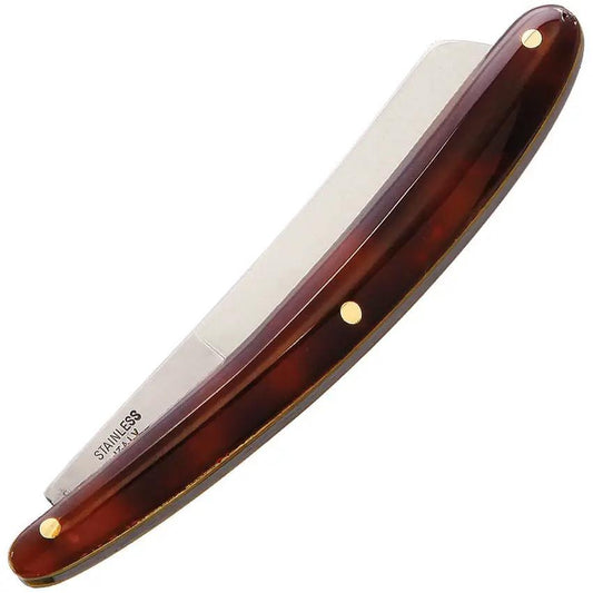 CEM Cutlery Small Folding Razor Tortoise 451T Satin Blade Compact EDC For Collectors by CEM Cutlery