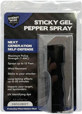 Streetwise Products Sticky Gel Pepper Spray - Police Strength 0.5oz With UV Dye Sprays Up To 12 Feet by Streetwise Products