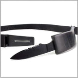 Cutting Edge Products DV01 Belt Buckle Knife With 2.75 Inch Serrated Blade And Black Pakkawood Handle For Outdoors by Cutting Edge Products