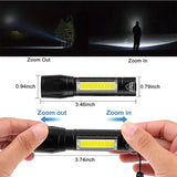 Police Force Tactical XPE COB Mini Light PFXC56 - Rechargeable USB C Lanyard Flashlight With COB Side Work Light by Police Force Tactical