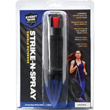 Police Force Tactical Strike And Spray - Blue Pepper Spray With UV Dye And Sharp Edge For Quick Incapacitation by Police Force Tactical