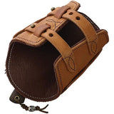 Survival Cuffs Apex Cougar Survival Cuff - Hidden Wallet Card Slot, Satin AEB-L Blade by Survival Cuffs