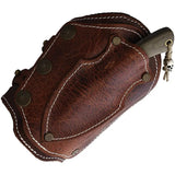 APEX Grizzly Survival Cuff - Hidden Wallet Inside Cuff For Credit Cards With Green Micarta Handle by Survival Cuffs