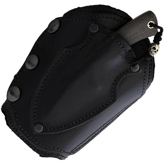 Survival Cuffs Apex Grizzly Survival Cuff Hidden Wallet Black Leather Adjustable Fit by Survival Cuffs