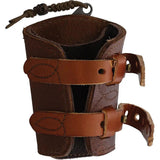 Survival Cuffs Raptor Hawk Survival Cuff - Hidden Wallet, 3.75in Satin Blade, Adjustable Leather Fit by Survival Cuffs