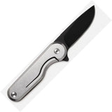 Craighill Rook Framelock Brass Folding Knife With Sandvik 12C27 Blade And Pocket Clip For EDC Enthusiasts by Craighill