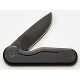 Craighill Rook Framelock Vapor Black Knife With 3.25in Closed Length And 2.25in 12C27 Blade For EDC Enthusiasts by Craighill