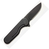 Craighill Rook Framelock Vapor Black Knife With 3.25in Closed Length And 2.25in 12C27 Blade For EDC Enthusiasts by Craighill