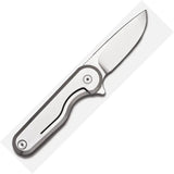 Craighill Rook Framelock Knife Stainless 12C27 Blade, Satin Finish, Extended Tang, EDC Ready by Craighill