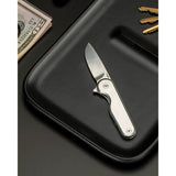 Craighill Rook Framelock Knife Stainless 12C27 Blade, Satin Finish, Extended Tang, EDC Ready by Craighill