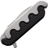 Craighill Sidewinder Linerlock Knife With Interlocking Hilt And Stonewash Blade 4In Closed For EDC Enthusiasts by Craighill