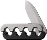 Craighill Sidewinder Linerlock Knife With Interlocking Hilt And Stonewash Blade 4In Closed For EDC Enthusiasts by Craighill