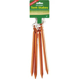 Coghlan's Ultralight Tent Stakes 4 Pack for Campers and Hikers Aluminum 9in Three Sided With Notch Top and Pull Cord by Coghlan's