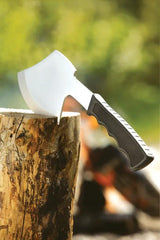Coghlan's Pack Axe 1160 Satin Carbon Steel 4.5 Inch Edge Rubber Handle Belt Sheath For Campers by Coghlan's