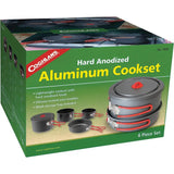 Coghlans Hard Anodized Family Cook Set With Space Saving Nesting Pots Fry Pan And Draining Lid by Coghlan's