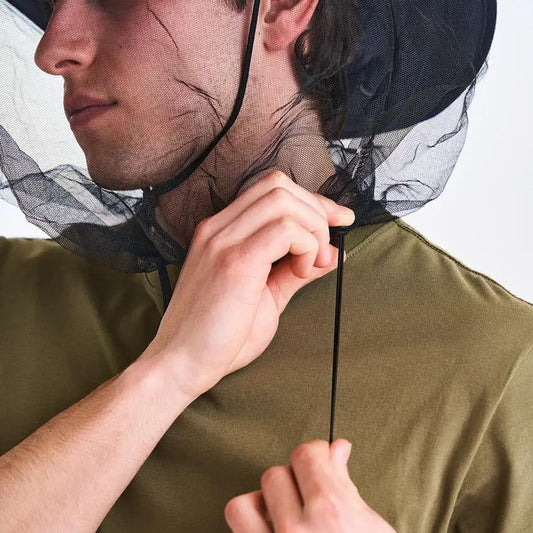Coghlans Mosquito Head Net One Size Fits All For Camping And Hiking Ultralight 220 Hole Mesh With Compact Stuff Sack by Coghlan's