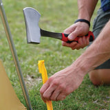 Coghlan's Hatchet 2060 Stainless Head 4.75in with 3.25in Cutting Edge Ergonomic Rubber Handle Campers Nylon Sheath by Coghlan's