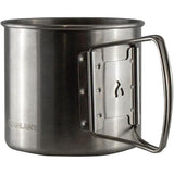Coghlan's Camp Mug 2309 Durable 21 Oz Stainless Steel With Wide Mouth And Folding Handles For Outdoors by Coghlan's